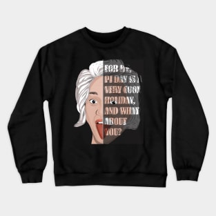 Girl and Einstein Math Crewneck Sweatshirt